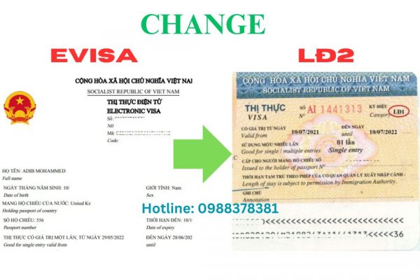 Chuyển đổi visa điện tử sang visa Lao động