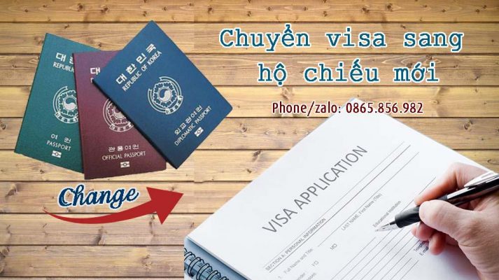 chuyển visa sang hộ chiếu mới