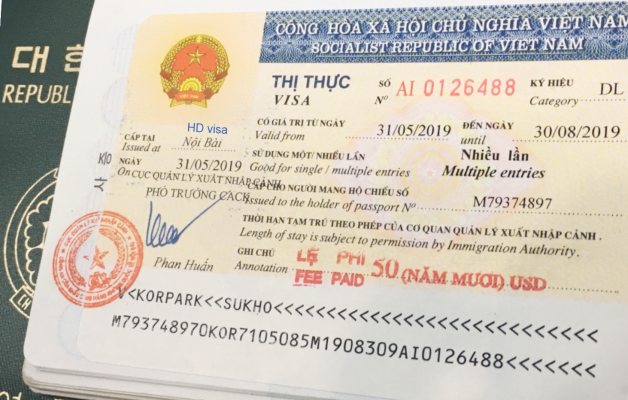 Gia hạn visa Du lịch cho người Hàn Quốc