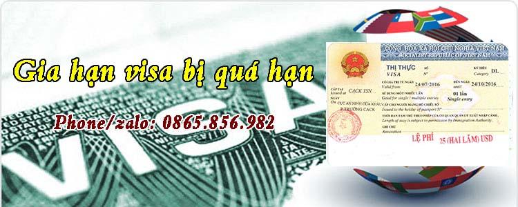 gia hạn visa bị quá hạn tại Việt Nam
