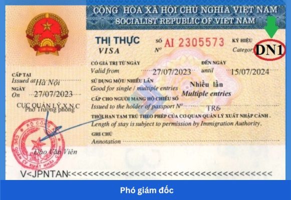 Visa doanh nghiệp DN1 cho người nước ngoài