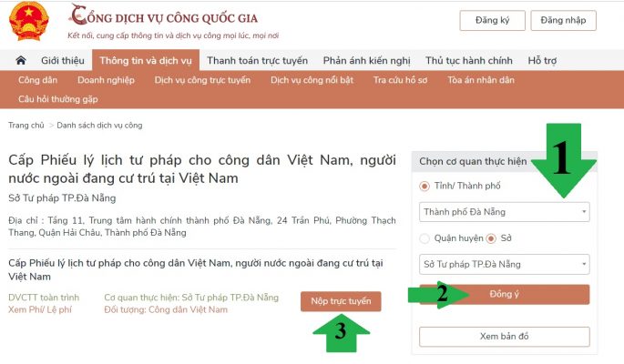 Lý lịch tư pháp online