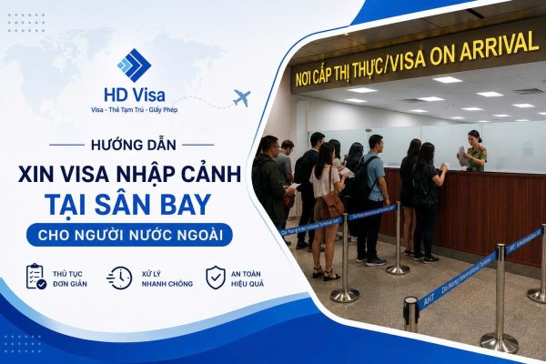 Thủ tục dán visa tại Sân bay
