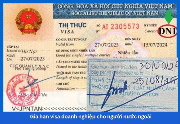 Gia hạn visa doanh nghiệp cho người nước ngoài